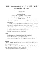 Khủng hoảng nợ công thế giới và bài học kinh nghiệm cho việt nam 