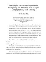 Tạo động lực cho cán bộ công nhân viên trường trung học bưu chính viễn thông và công nghệ thông tin II đà nẵng 