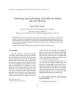 Ảnh hưởng của truyền thông xã hội đến môi trường báo chí việt nam 