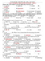 Tiếng anh lớp 12 bài 4   school educatio n system 