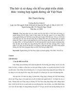 Thu hút và sử dụng vốn hỗ trợ phát triển chính thức trường hợp ngành đường sắt việt nam 