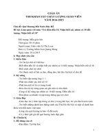 GIÁO án THI KHẢO sát CHẤT LƯỢNG GIÁO VIÊN năm 2014 2015