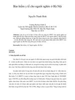 Bảo hiểm y tế cho người nghèo ở hà nội 