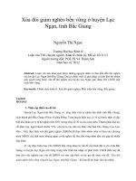 Xóa đói giảm nghèo bền vững ở huyện lục ngạn, tỉnh bắc giang 