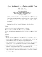 Quản lý nhà nước về viễn thông tại hà tĩnh 