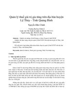 Quản lý thuế giá trị gia tăng trên địa bàn huyện lệ thủy   tỉnh quảng bình 