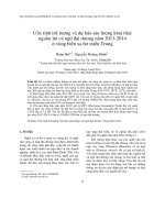 Ước tính trữ lượng và dự báo sản lượng khai thác nguồn lợi cá ngừ đại dương năm 2013 2014 ở vùng biển xa bờ miền trung 