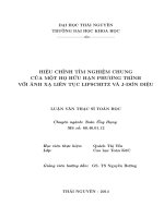 Hiệu chỉnh tìm nghiệm chung của một họ hữu hạn phương trình với ánh xạ liên tục lipschitz và j  đơn điệu luận văn thạc sĩ