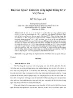 Đào tạo nguồn nhân lực công nghệ thông tin ở việt nam 