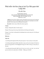 Phát triển văn hóa công sở tại cục hải quan tỉnh lạng sơn 