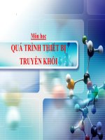 môn học, quá trình thiết bị truyền khối