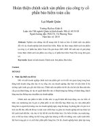 Hoàn thiện chính sách sản phẩm của công ty cổ phần bảo hiểm toàn cầu 