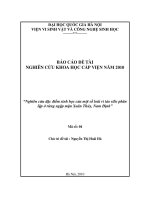 Nghiên cứu đặc điểm sinh học của một số loài vi tảo silic phân lập ở rừng ngập mặn xuân thủy, nam định