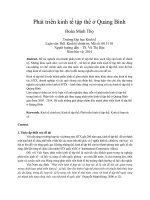 Phát triển kinh tế tập thể ở quảng bình 