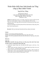 Hoàn thiện chiến lược kinh doanh của tổng công ty bưu chính viettel 