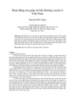 Hoạt động trợ giúp xã hội thường xuyên ở việt nam 