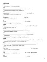 Chuyển đổi câu ôn thi TN THPT (with ke y) 