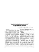 TÌM HIỂU mối LIÊN QUAN GIỮA rối LOẠN LIPID máu với tổn THƯƠNG ĐỘNG MẠCH VÀNH