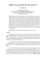 Nghiên cứu giải pháp bảo mật mạng 3g 