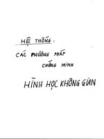 Hệ thống các phương pháp chứng minh hình học không gian lớp 11