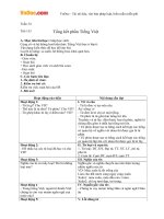 Giáo án ngữ văn 6 bài 34 tổng kết phần tiếng việt