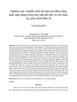 Nghiên cứu và phát triển hệ mật mã khóa công khai ứng dụng trong bảo mật dữ liệu và xác thực các giao dịch điện tử 