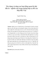 Kế hoạch kinh doanh dịch vụ và chứng nhận chất lượng xe ô tô đã qua sử dụng tại thành phố hồ chí minh (2014 2023) 
