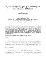 Nghiên cứu hệ thống quản lý an toàn thông tin theo tiêu chuẩn ISO 27001 