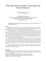 Nhận dạng khuôn mặt người và ứng dụng trong bảo toàn thông tin 