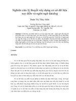 Nghiên cứu lý thuyết xây dựng cơ sở dữ liệu suy diễn và ngôn ngữ datalog 