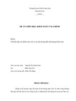 Tính độc lập của kiểm toán viên và sự ảnh hưởng đến chất lượng kiểm toán