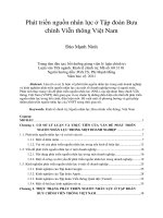 Phát triển nguồn nhân lực ở tập đoàn bưu chính viễn thông việt nam 