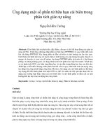 Ứng dụng một số phần tử hữu hạn cải biên trong phân tích giàn tự nâng 