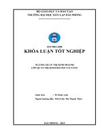 Hoàn thiện công tác kế toán doanh thu, chi phí và xác định kết quả kinh doanh tại công ty TNHH thương mại chấn phong 