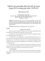Nghiên cứu giải pháp phân chia tần số trong mạng wifi sử dụng giao thức CAPWAP 