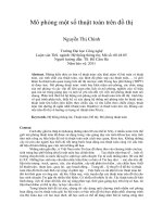 Mô phỏng một số thuật toán trên đồ thị 