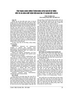 TÌNH TRẠNG LOÃNG XƯƠNG ở BỆNH NHÂN LUPUS BAN đỏ hệ THỐNG điều TRỊ tại KHOA KHỚP BỆNH VIỆN BẠCH MAI từ 10 2008 đến 10 2010