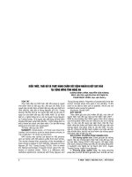 KIẾN THỨC, THÁI độ và THỰC HÀNH CHĂM sóc BỆNH NHÂN bị đột QUỴ não tại CỘNG ĐỒNG TỈNH NGHỆ AN