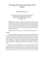 Tính hạng đối tượng trong mạng xã hội twitter 
