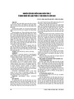 NGHIÊN cứu đặc điểm SANG CHẤN tâm lýở BỆNH NHÂN rối LOẠN PHÂN LY vận ĐỘNG và cảm GIÁC