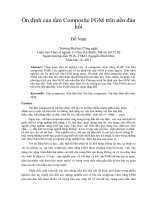 Ổn định của tấm composite FGM trên nền đàn hồi 