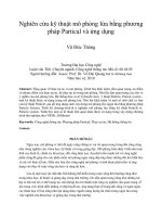 Nghiên cứu kỹ thuật mô phỏng lửa bằng phương pháp partical và ứng dụng 