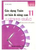 Các Dạng Toán Cơ Bản Nâng Cao Lượng Giác 11 P1