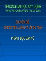 Đo bóc tách tiên lượng và lập dự toán