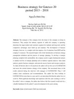 Xây dựng chiến lược kinh doanh cho công ty cổ phần x20 giai đoạn 2013 2018 