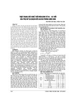 THỰC TRẠNG sức KHOẺ TUỔI mãn KINH từ 46 – 65 TUỔI của PHỤ nữ tại QUẬN KIẾN AN hải PHÒNG năm 2009