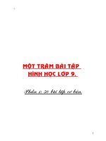 100 bài tập hình học lớp 9