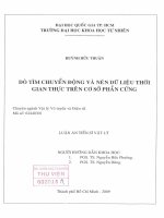 Toàn văn dò tìm chuyển động và nén dữ liệu thời gian thực trên cơ sở phần cứng