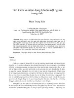 Tìm kiếm và nhận dạng khuôn mặt người trong ảnh 
