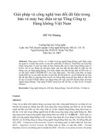 Giải pháp và công nghệ trao đổi dữ liệu trong bán vé máy bay điện tử tại tổng công ty hàng không việt nam 
